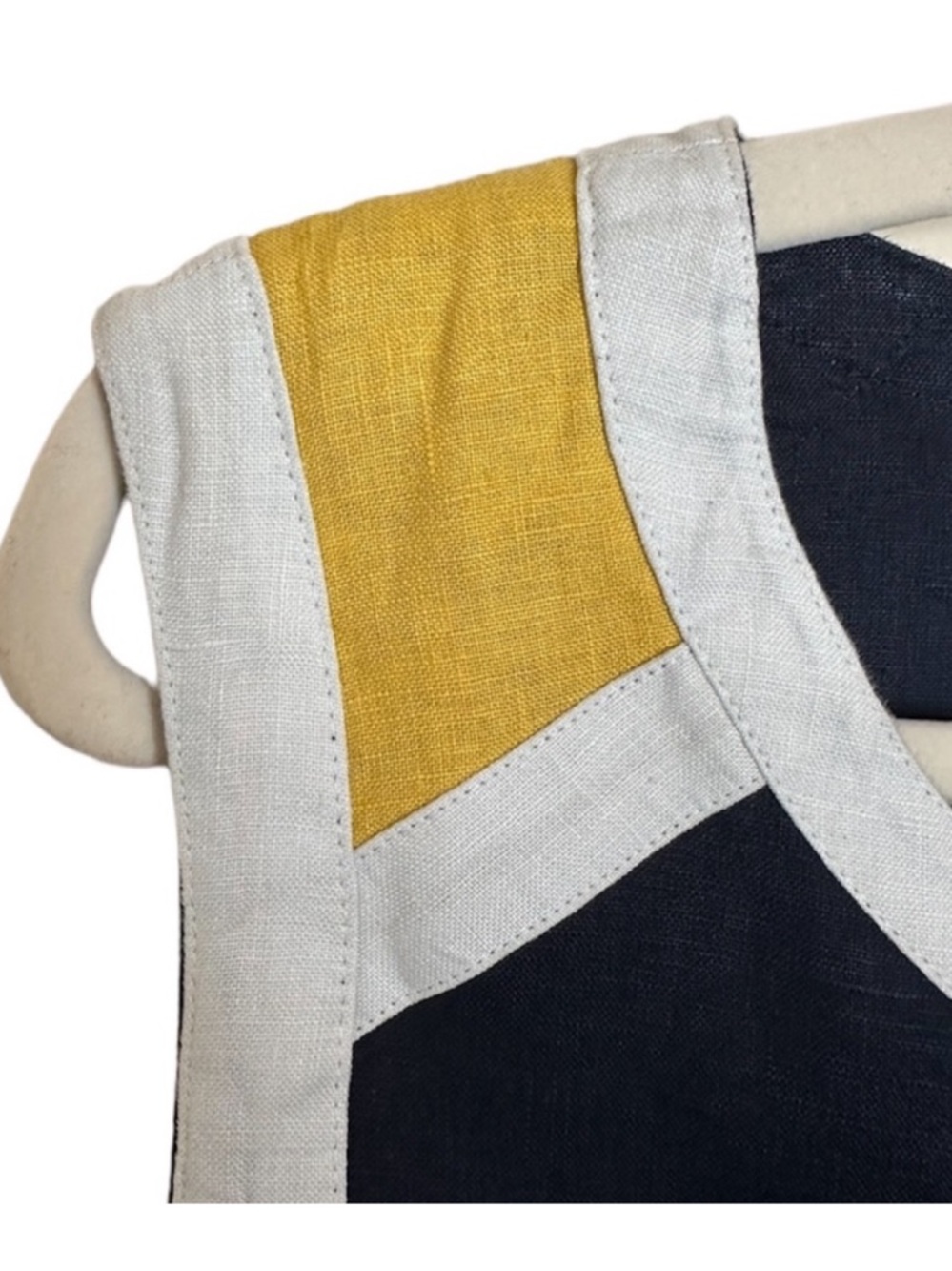 Boden Anita Color Block Linen Dress - Picture 4 of 8